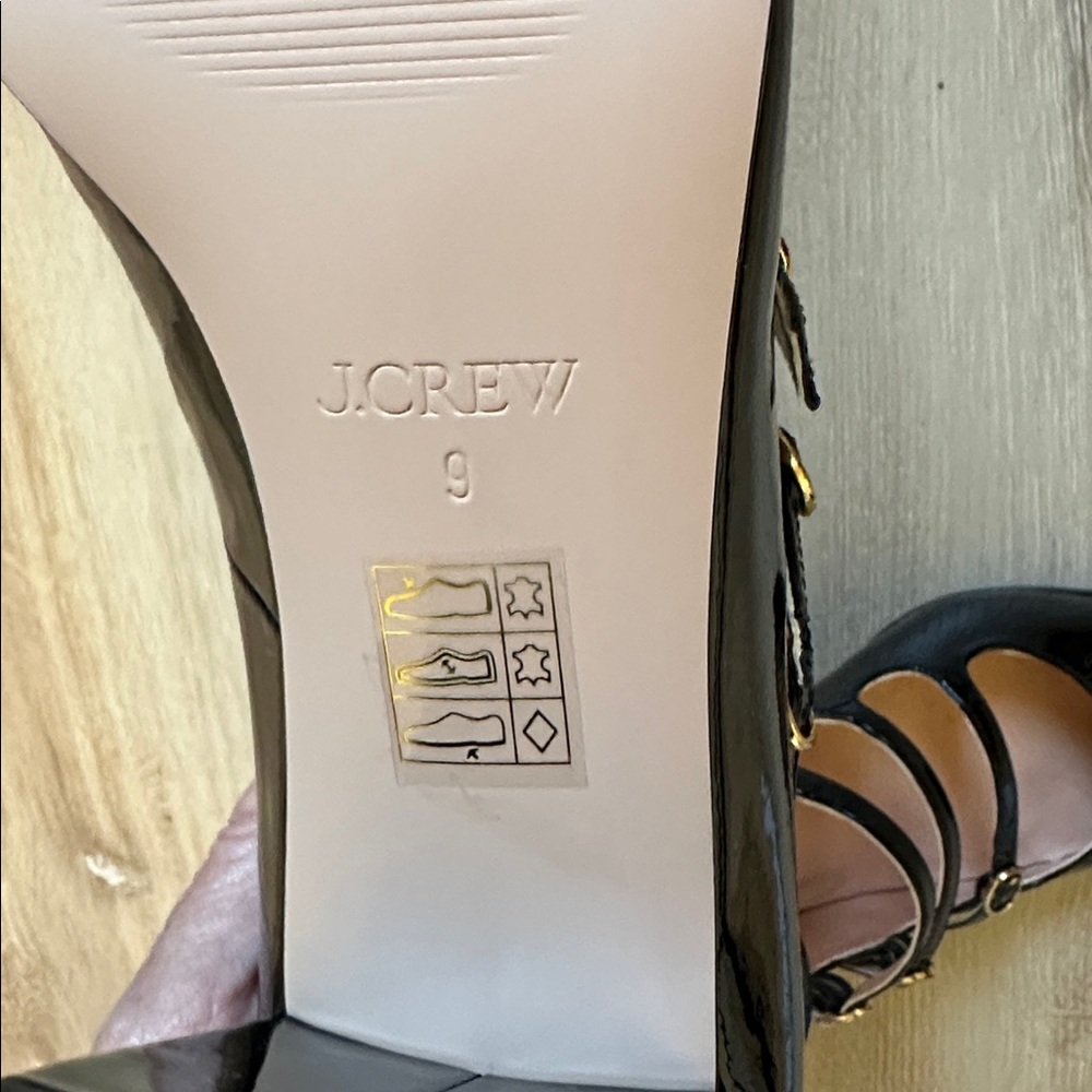 J Crew Maisie Multi Strap Heels in Patent Leather - Picture 8 of 9